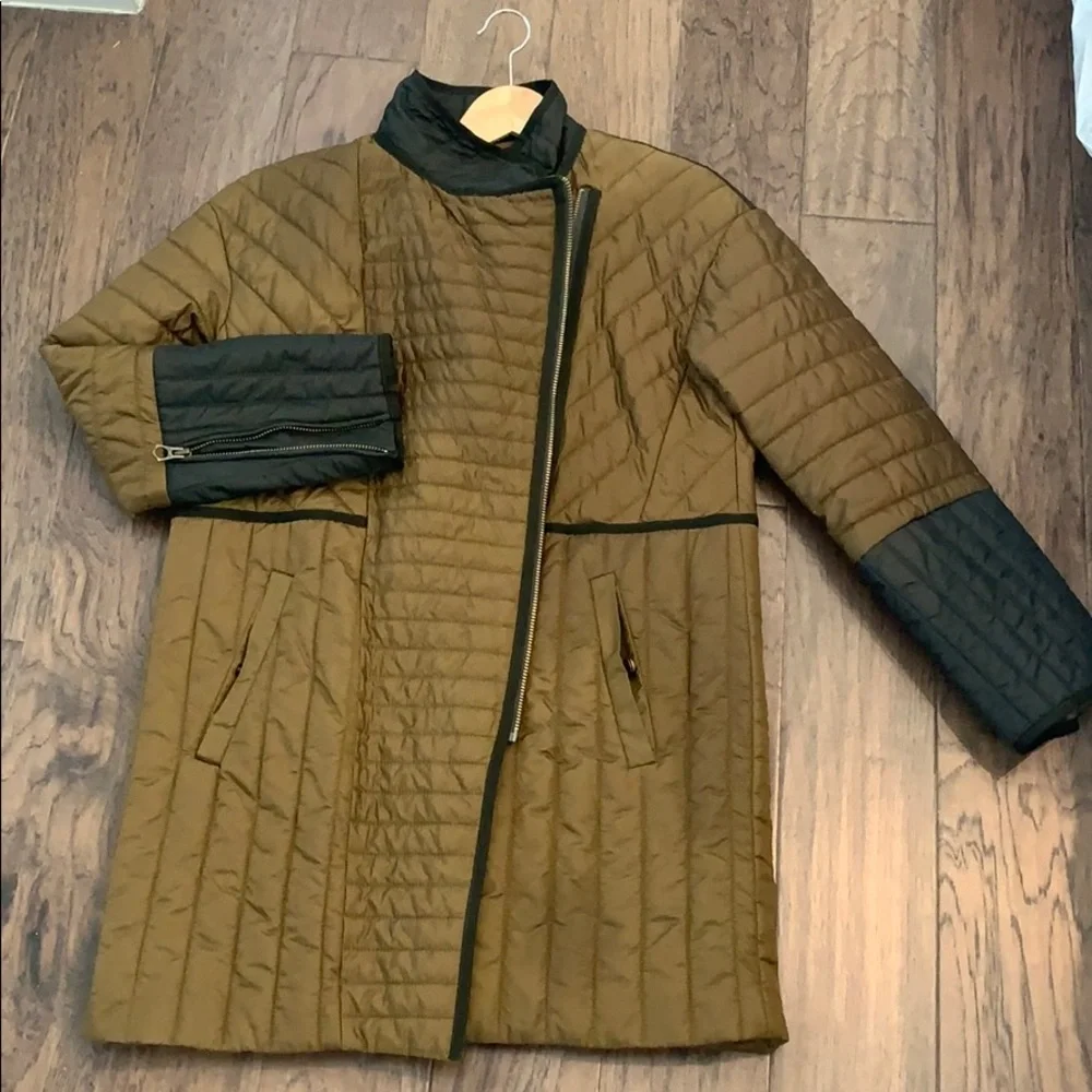 Madewell Brown and Black Puffer Jacket - Picture 3 of 12